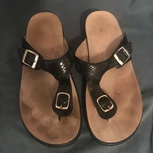 SAS blk dress sandals